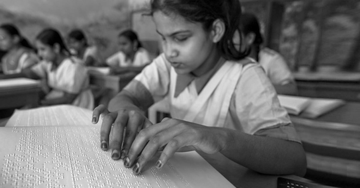 BrailleMate in use